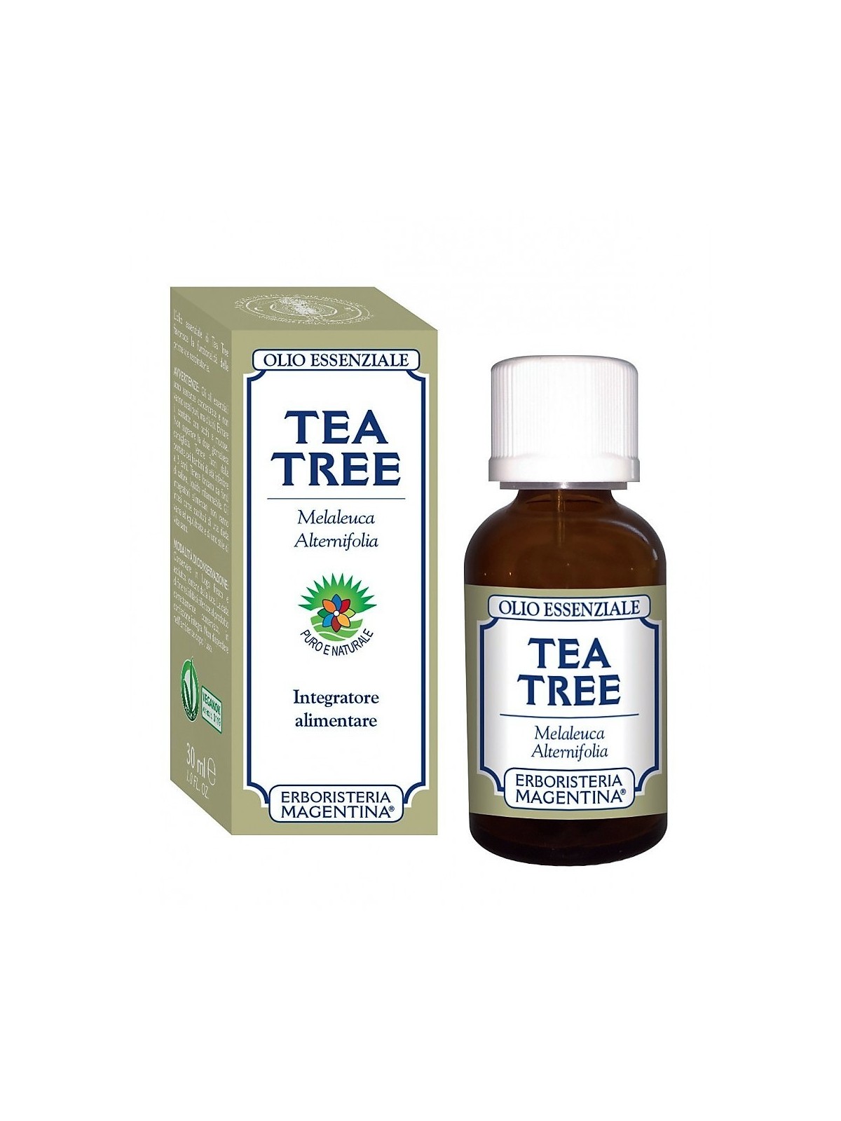 TEA TREE  OLIO ESSENZIALE  30 ML ERBORISTERIA MAGENTINA 