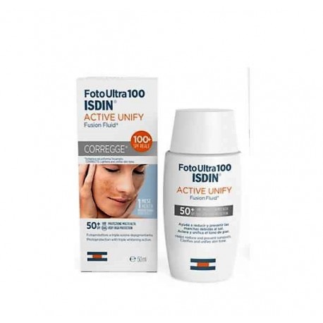 Foto Ultra 100  ISDIN Active Unify Fusion Fluid SPF 100+