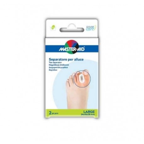 SEPARATORE ALLUCE GEL TAGLIA LARGE 2 PEZZI FOOT CARE MASTR AID