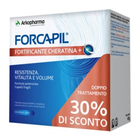 Forcapil Fortificante Cheratina+ 120 Capsule Arkopharma