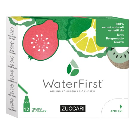 Zuccari WaterFirst Kiwi Bergamotto Guava 12 Stick-pack