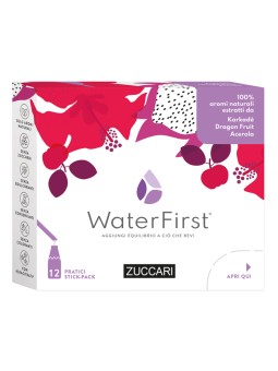 Zuccari WaterFirst Karkadè Dragon Fruit Acerola 12 Stick-pack