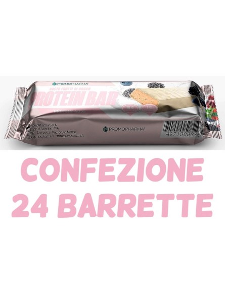 Protein Bar 40% Frutti Rossi Confezione 24 pezzi Promopharma