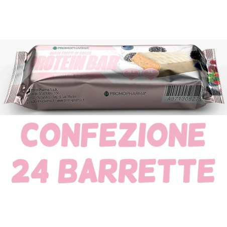 Protein Bar 40% Frutti Rossi Confezione 24 pezzi Promopharma