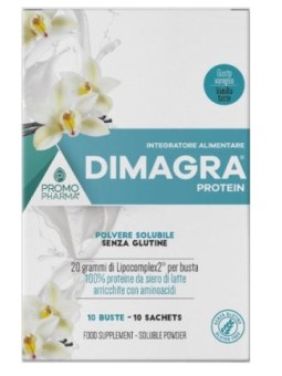 Dimagra Protein Vaniglia 10 buste Promopharma controllo del peso