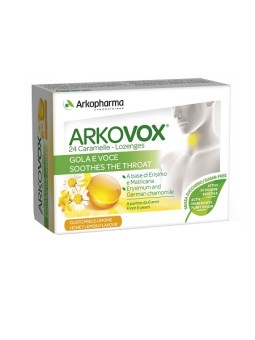 Arkovox 24 Caramelle Gola e Voce  gusto Miele e Limone