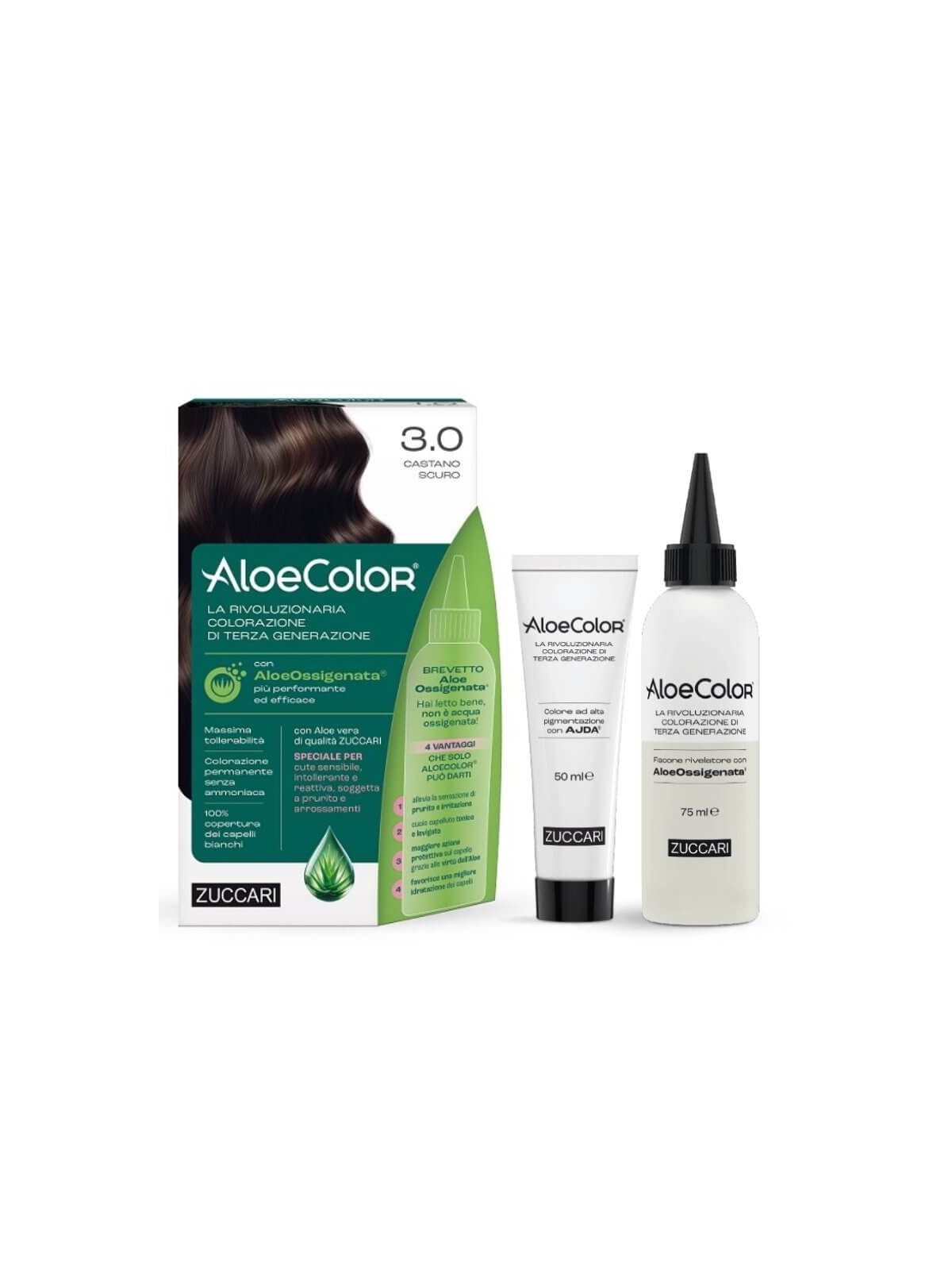 Zuccari AloeColor 3.0 Castano Scuro Colorazione Capelli