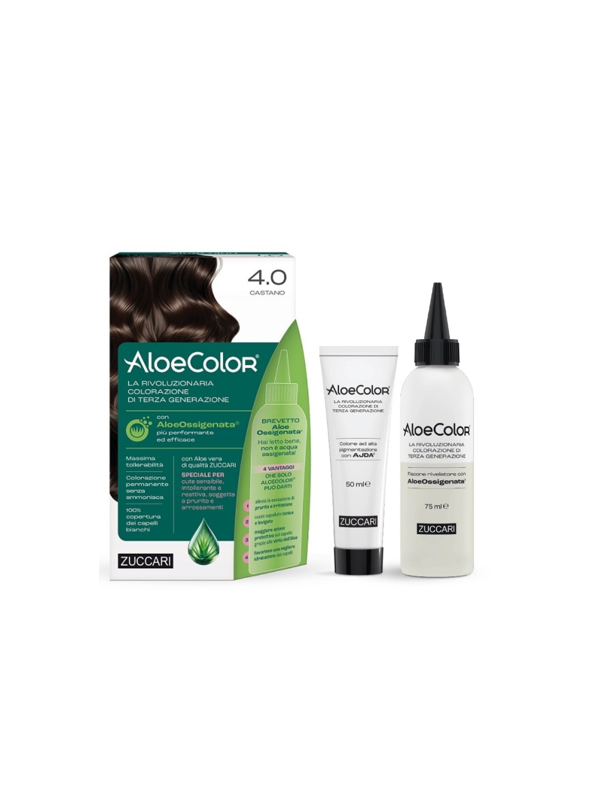 Zuccari AloeColor 4.0 Castano Colorazione Capelli