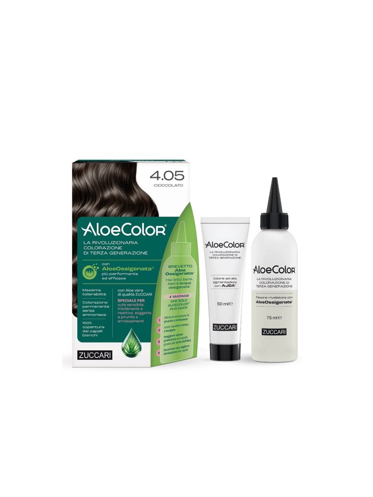 Zuccari AloeColor 4.5 Cioccolato Colorazione Capelli