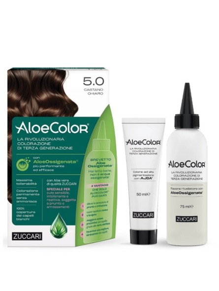 Zuccari AloeColor 5.0 Castano Chiaro Colorazione Capelli