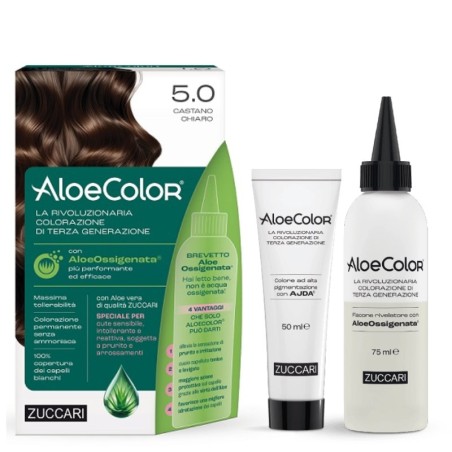 Zuccari AloeColor 5.0 Castano Chiaro Colorazione Capelli