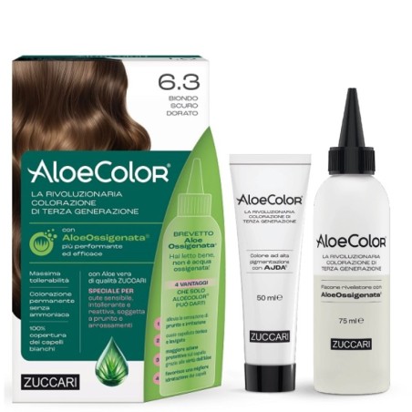 Zuccari AloeColor 6.3 Biondo Scuro Dorato Colorazione Capelli