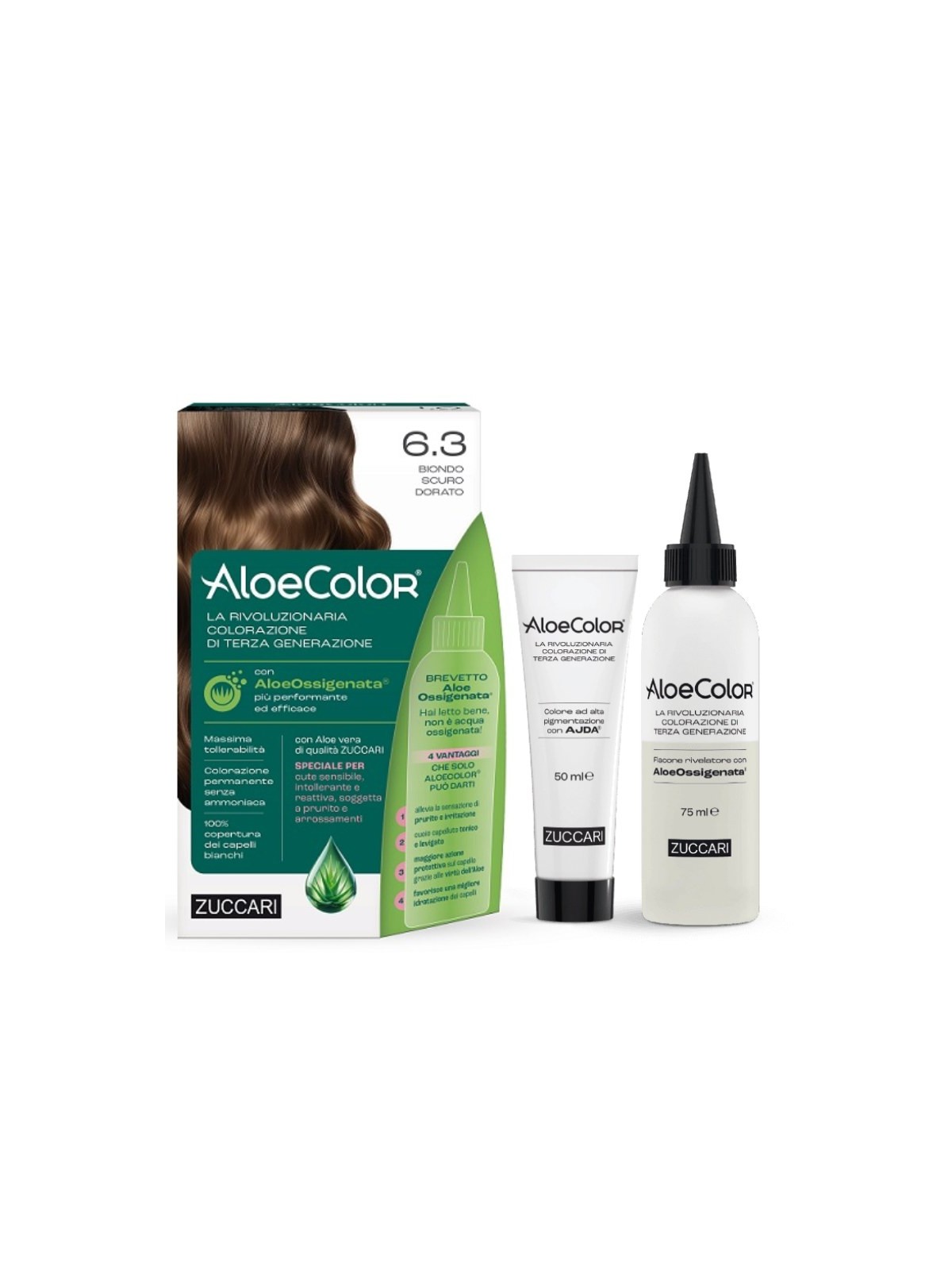 Zuccari AloeColor 6.3 Biondo Scuro Dorato Colorazione Capelli