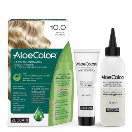 Zuccari AloeColor 10.0 Biondo Platino Colorazione Capelli