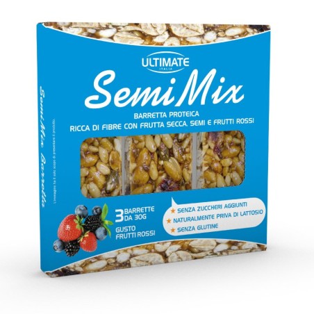 Ultimate Barretta Semimix Frutti Rossi 3 pz da 30 g