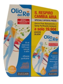 Olio del Re Offerta Gocce Pure Balsamiche + Spray Purificante Zuccari