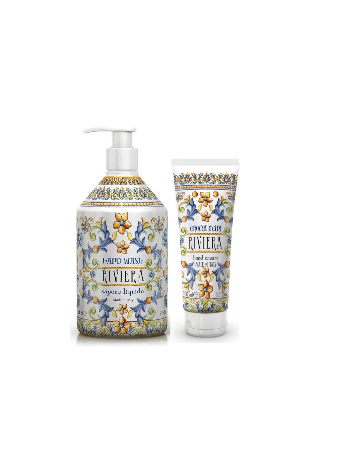 Maioliche Kit Mani Sapone liquido Mani + Crema Mani linea Riviera