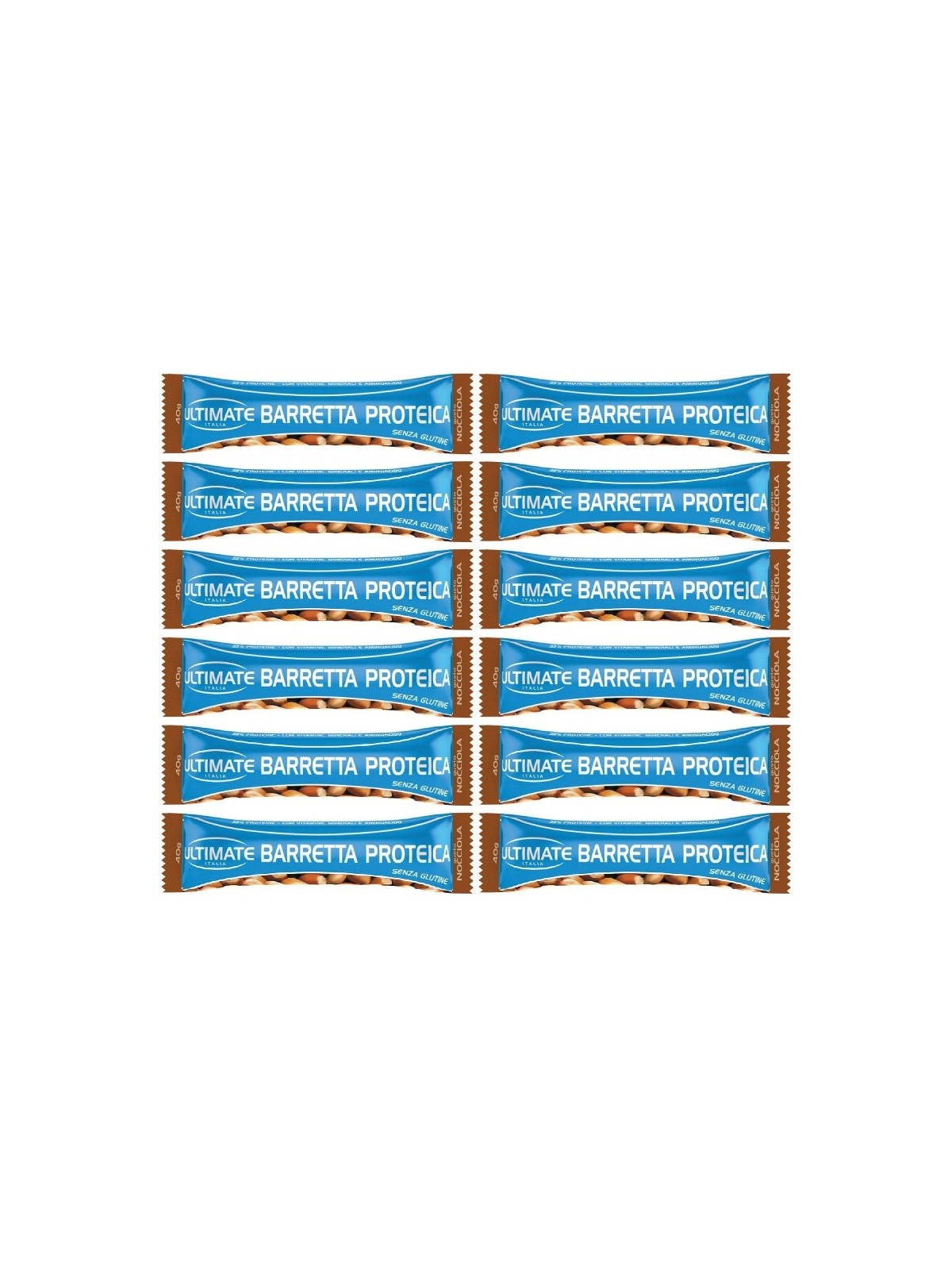 Ultimate Barrette Proteiche Nocciola 12 Protein Bar